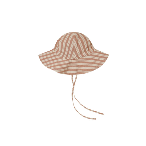 Floppy Sun Hat | Red Stone Stripe - HoneyBug 
