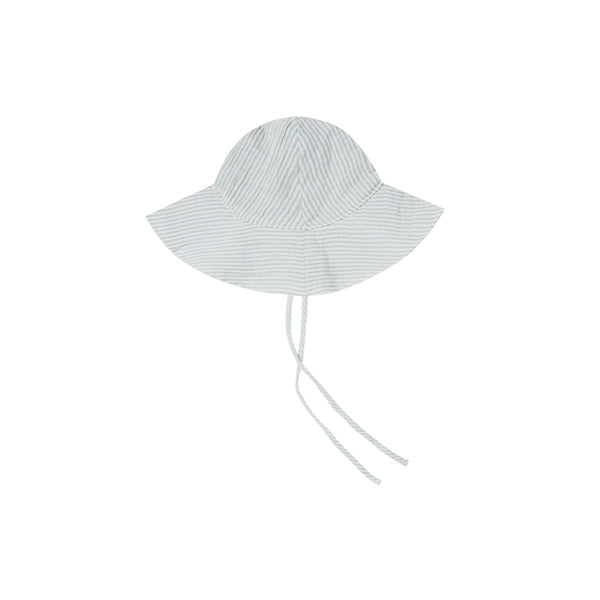 Floppy Sun Hat | Blue Micro Stripe - HoneyBug 