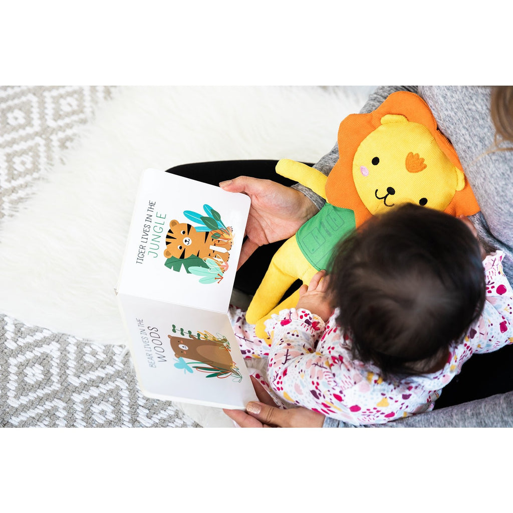 Lion Toy & Book Set - HoneyBug 