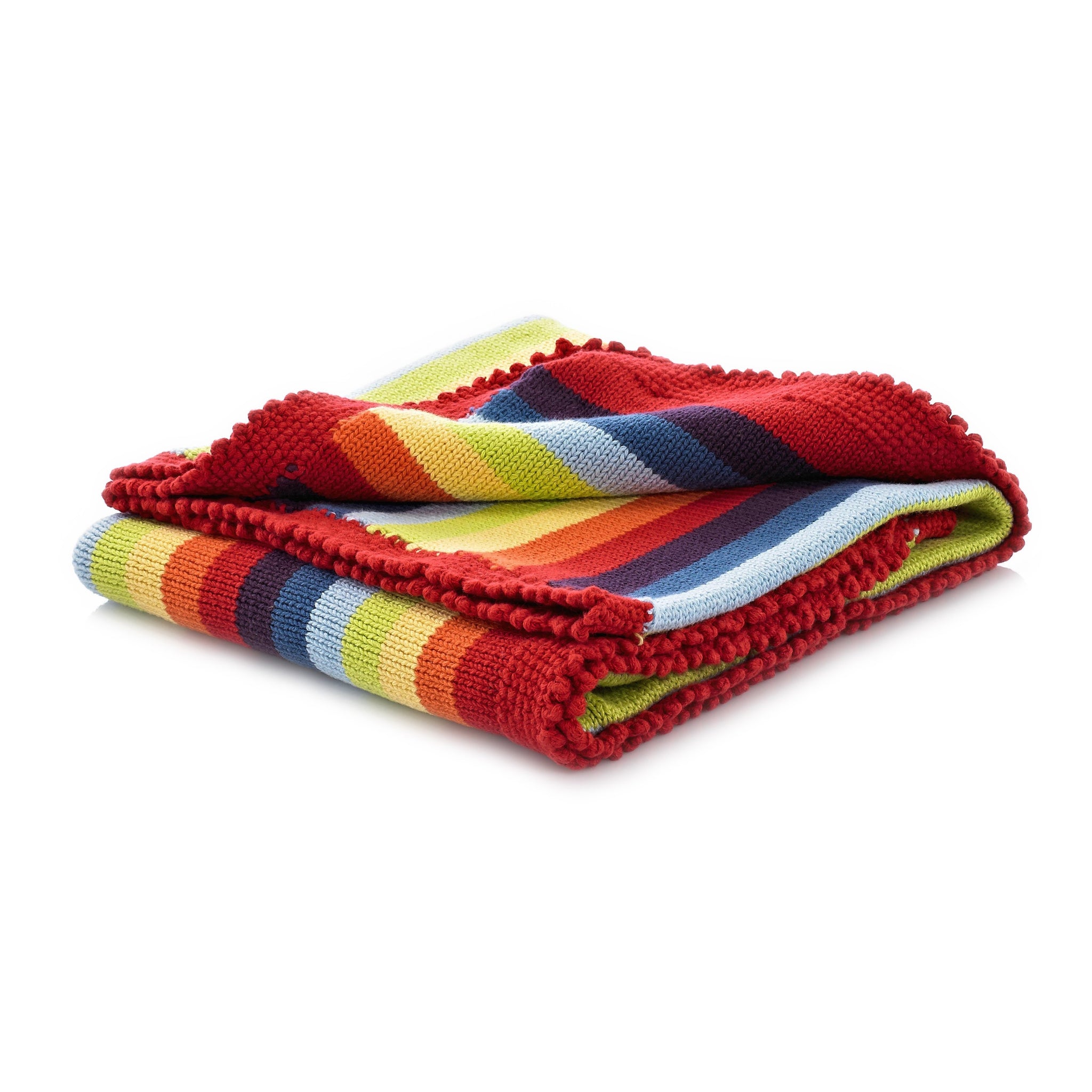 Rainbow Stripey Blanket - HoneyBug 
