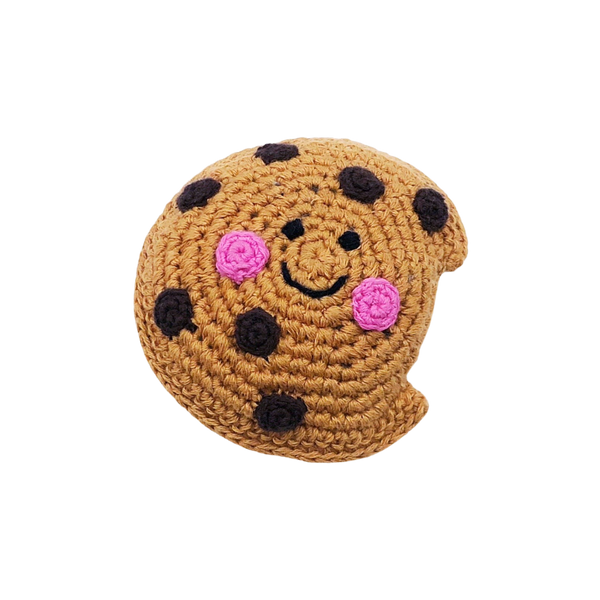 Friendly Chocolate Chip Cookie Rattle - HoneyBug 