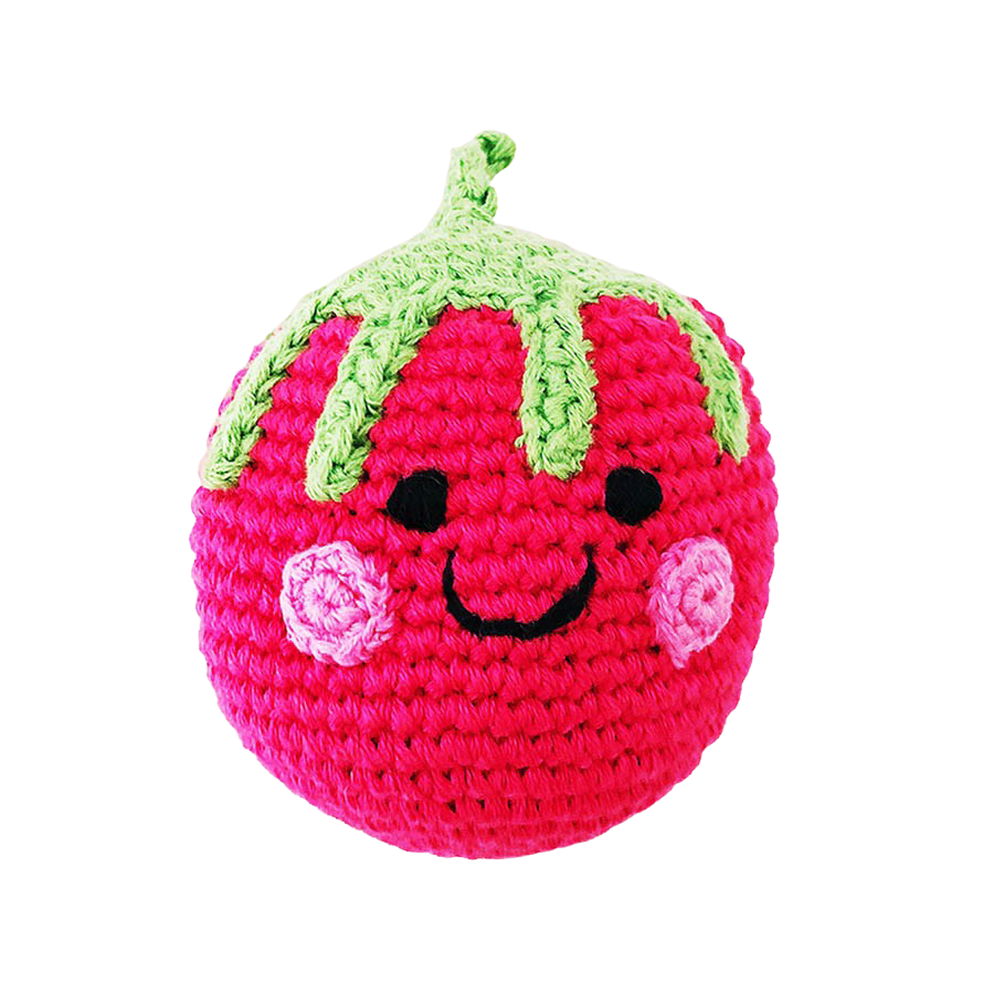 Friendly Raspberry Rattle - Pink - HoneyBug 