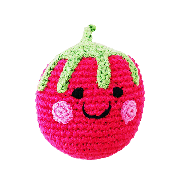 Friendly Raspberry Rattle - Pink - HoneyBug 