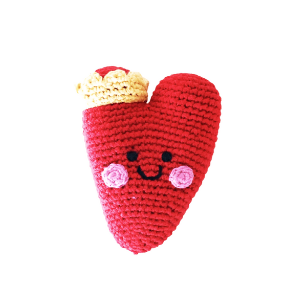 Heart Rattle - Red - HoneyBug 