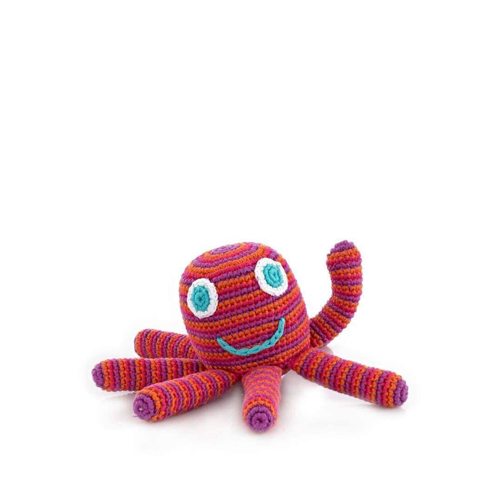 Pink Octopus Rattle - HoneyBug 