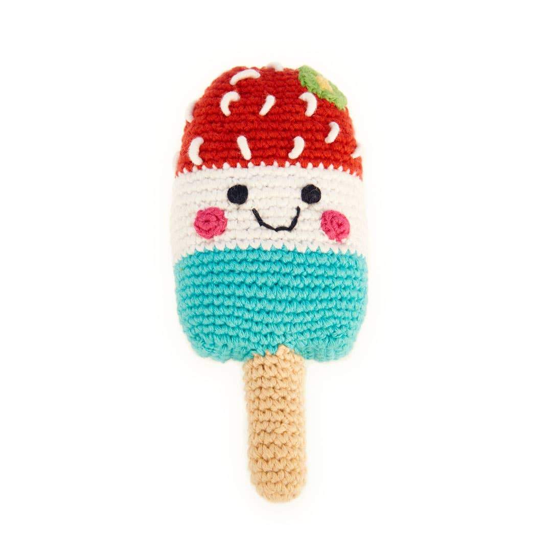 Red with White and Blue Friendly Ice Lolly - HoneyBug 