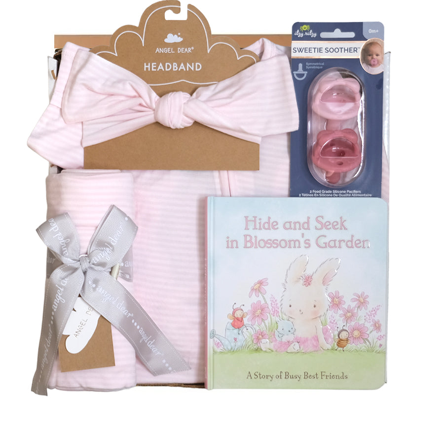 Pink Stripe Gift Box - HoneyBug 