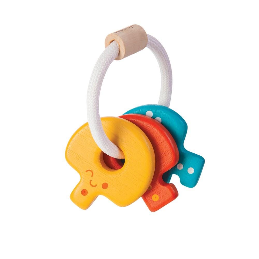 Baby Key Rattle - Primary Colors - HoneyBug 