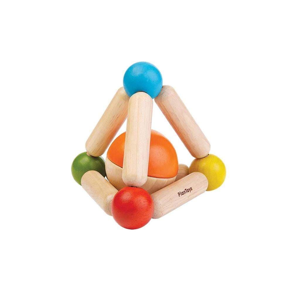 Triangle Clutching Toy - Primary Colors - HoneyBug 