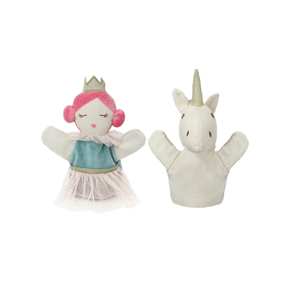 Princess & Unicorn Hand Puppet Set - HoneyBug 