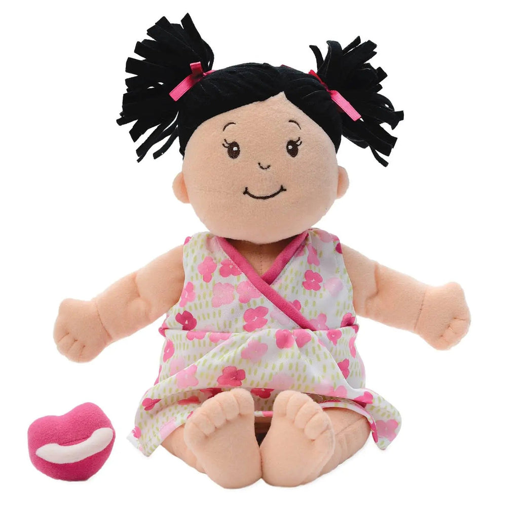 Baby Stella Peach Doll with Black Hair by Manhattan Toy - HoneyBug 