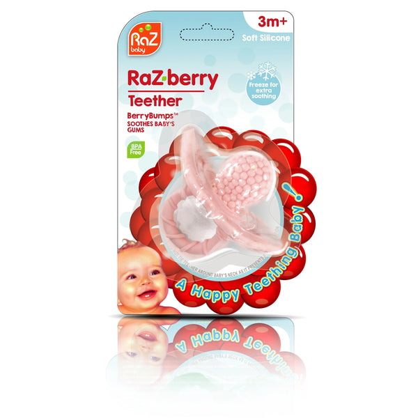 RaZberry Silicone Teether - Cotton Candy - HoneyBug 