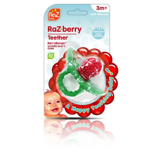 RaZberry Silicone Teether - Red - HoneyBug 