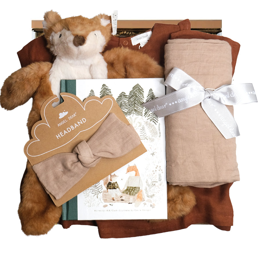Woodland Fox Gift Box - Rust - HoneyBug 