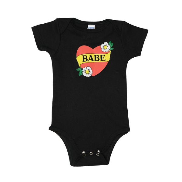 Babe Baby One-Piece - Black - HoneyBug 
