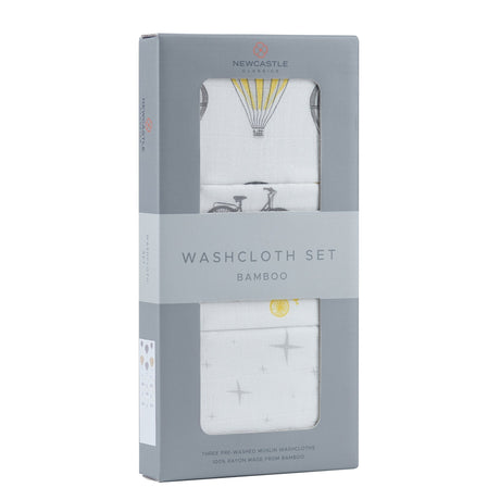 World Traveler Bamboo Washcloth Set 3PK - HoneyBug 