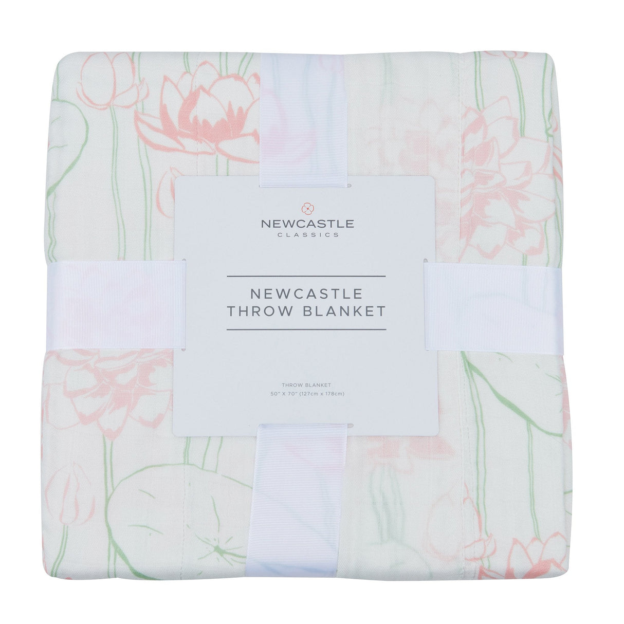 Water Lily Bamboo Throw Blanket - HoneyBug 