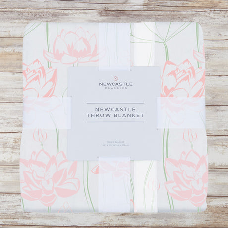Water Lily Bamboo Throw Blanket - HoneyBug 