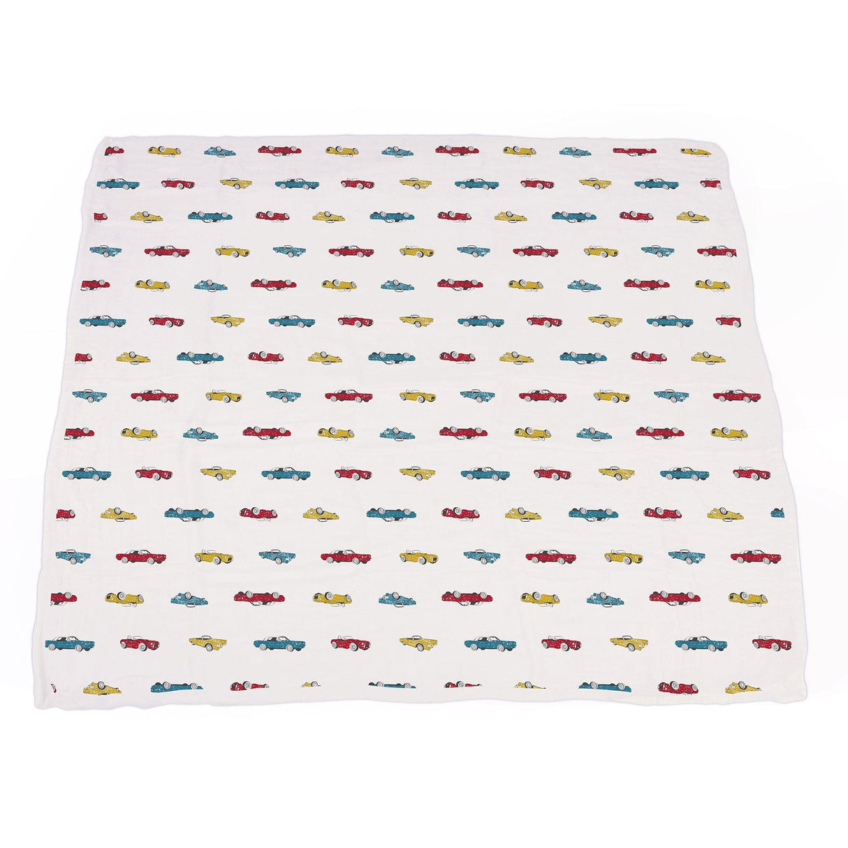 Vintage Muscle Cars and Motorcycles Bamboo Muslin Newcastle Blanket - HoneyBug 