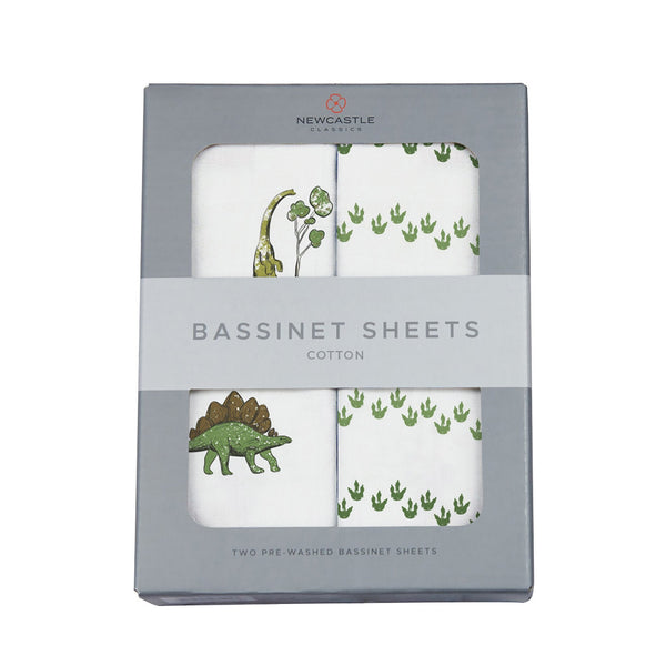Dino Days and Dino Feet Cotton Changing Pad Cover/Bassinet Sheets - HoneyBug 