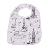 London, Paris, New York Snap Bibs - HoneyBug 