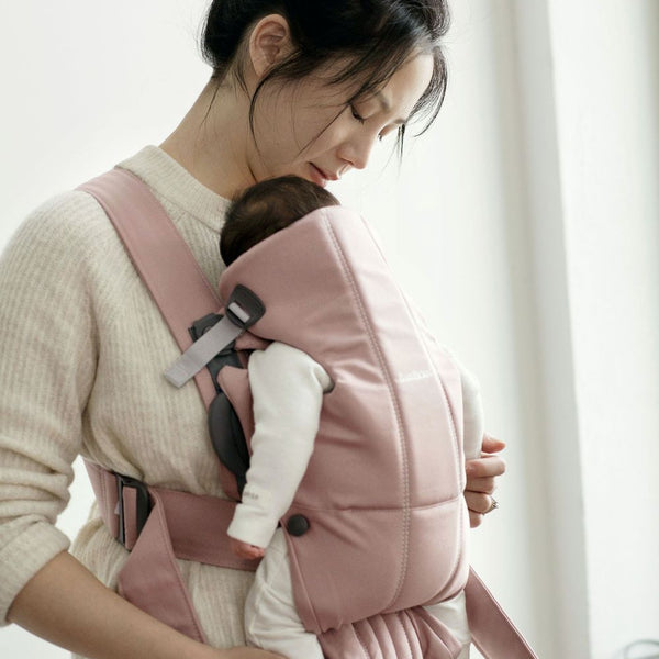 Baby Carrier Mini, Cotton - Dusty Pink - HoneyBug 