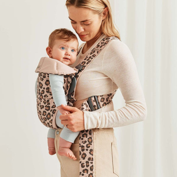 Baby Carrier Mini, Cotton - Beige Leopard - HoneyBug 