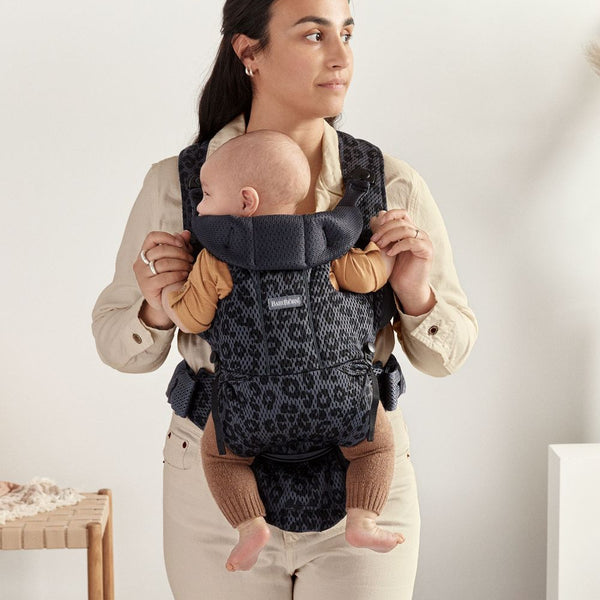Baby Carrier Free - Anthracite Leopard - HoneyBug 