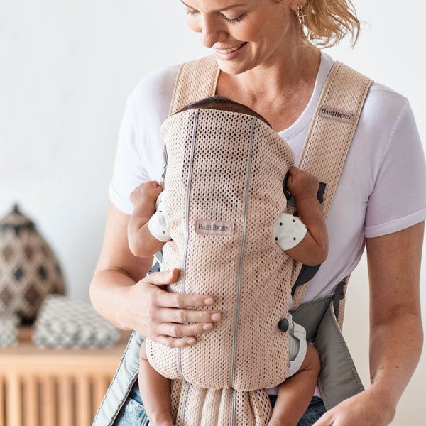 Baby Carrier Mini, 3D Mesh - Pearly Pink - HoneyBug 