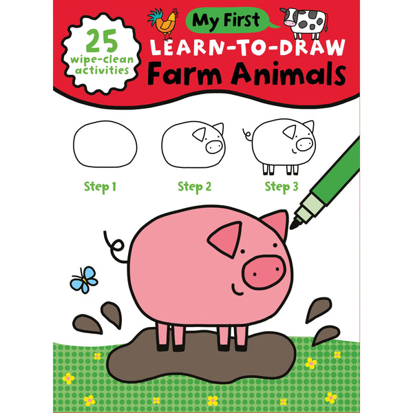 My First Learn To Draw: Farm Animals - HoneyBug 