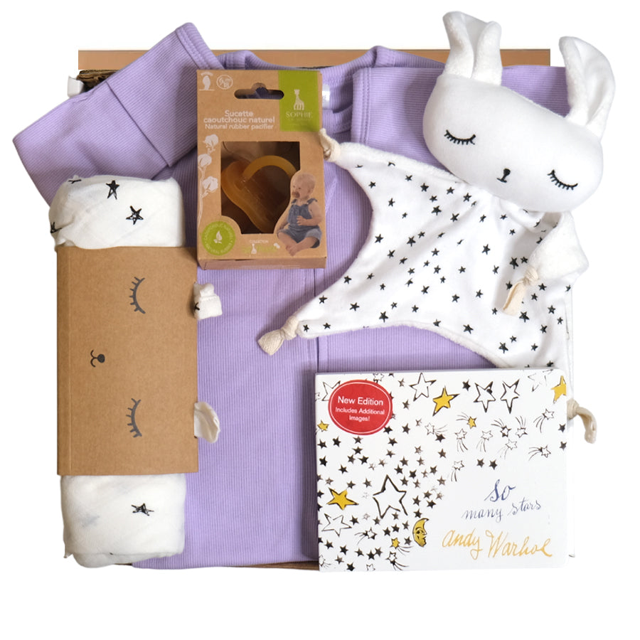 Twinkle, Twinkle Little Baby Gift Box - Purple - HoneyBug 