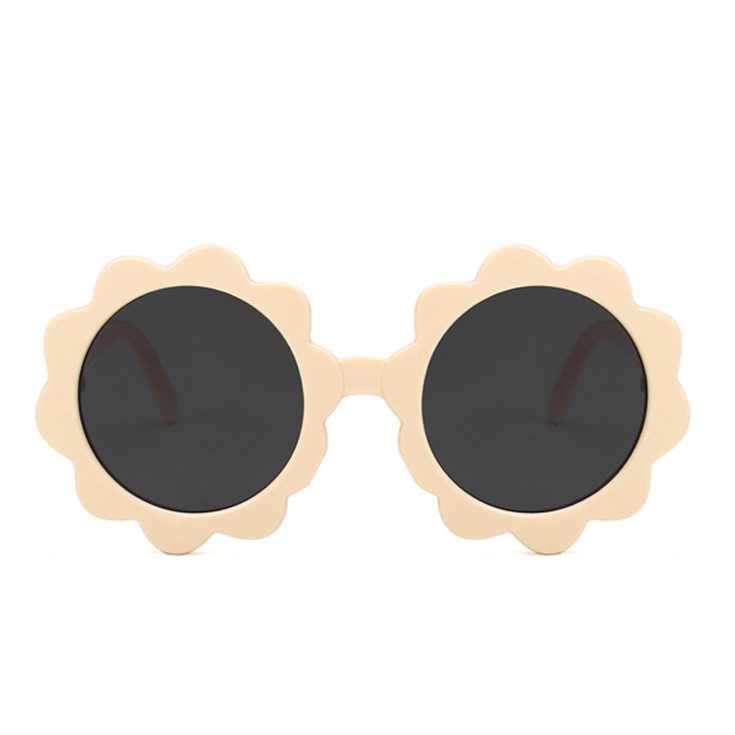 Round Sunburst Sunglasses - Sand - HoneyBug 