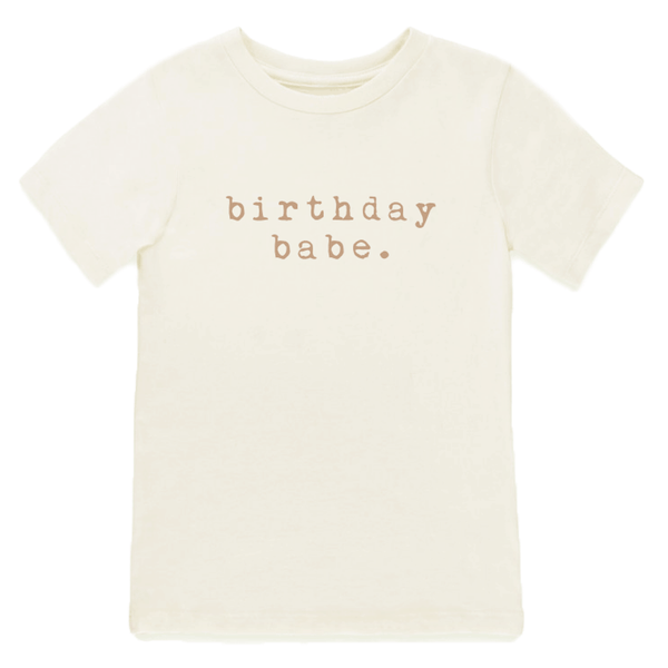 Birthday Babe - Short Sleeve Tee - Clay - HoneyBug 
