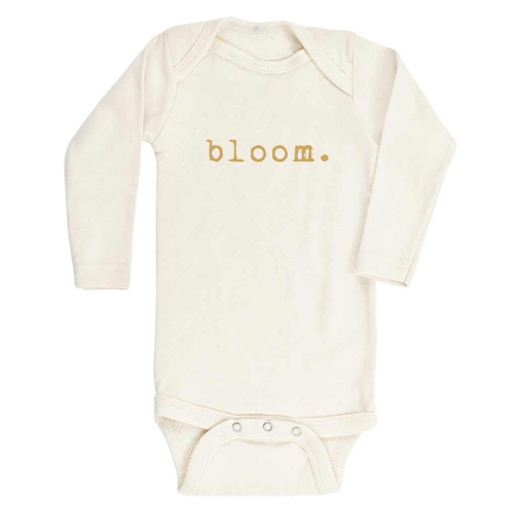Bloom Long Sleeve Bodysuit - Goldenrod - HoneyBug 