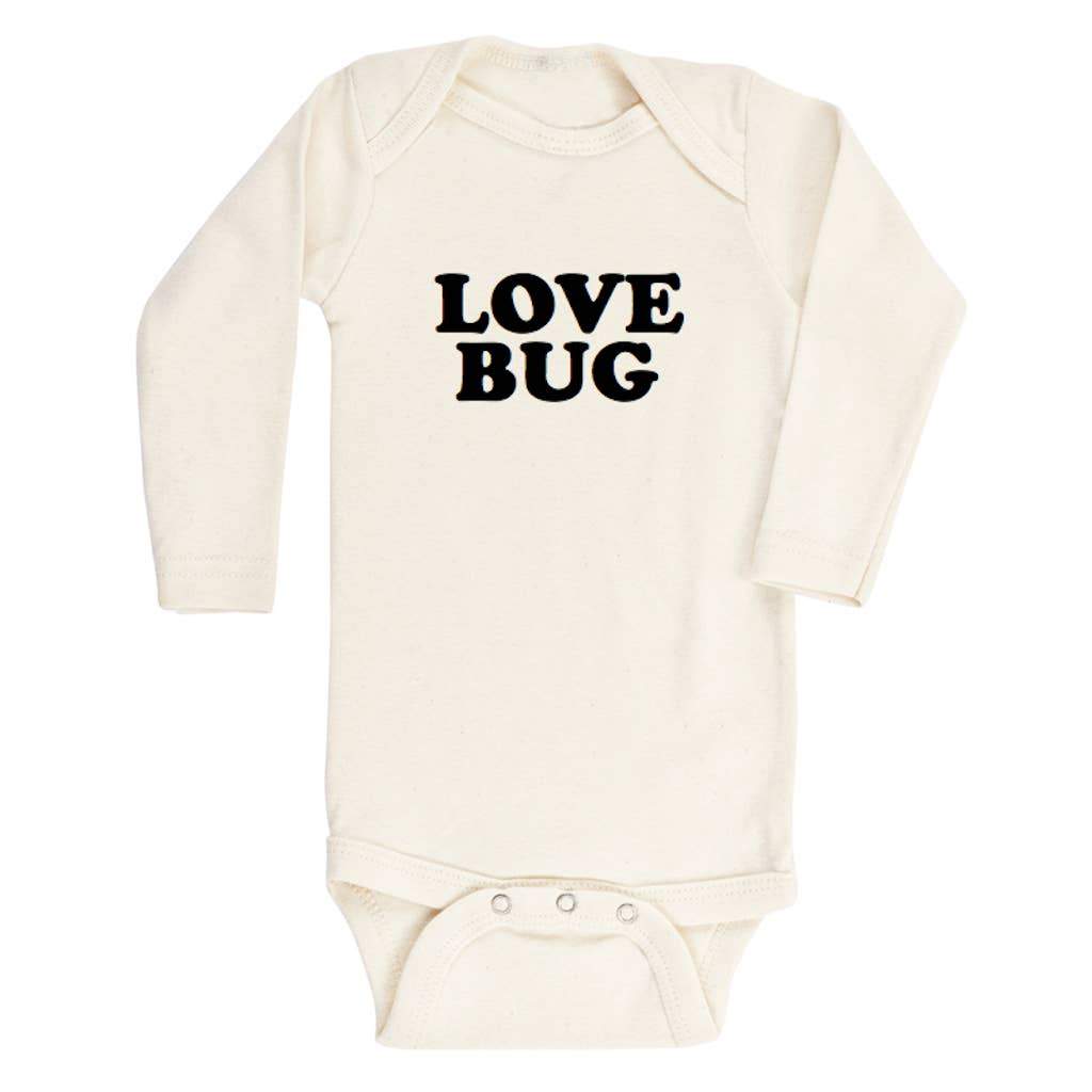 Love Bug - Long Sleeve Bodysuit - Black - HoneyBug 