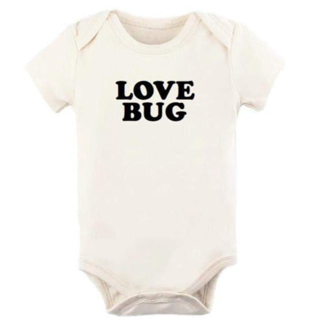 Love Bug - Short Sleeve Bodysuit - Black - HoneyBug 