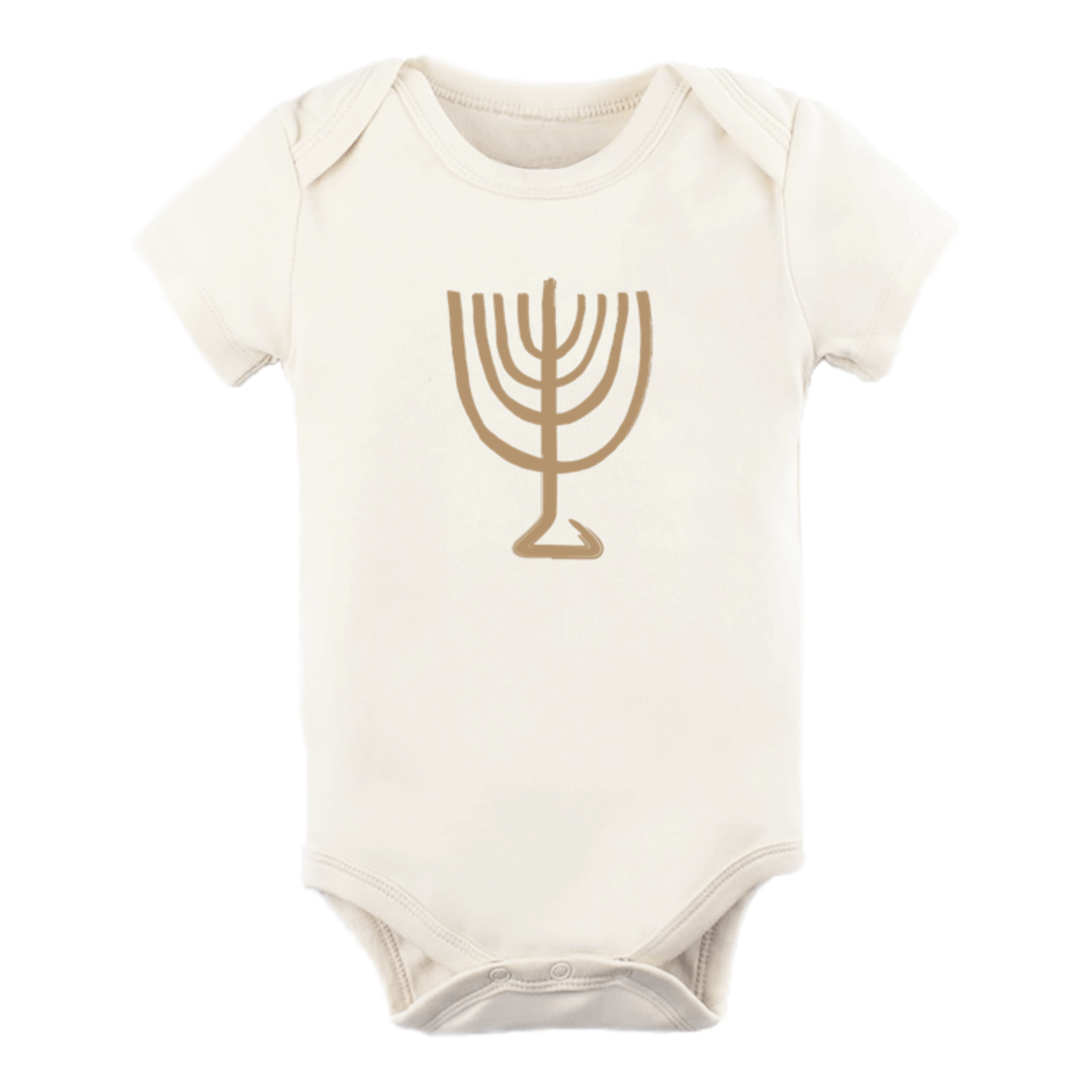Menorah - Organic Bodysuit - HoneyBug 