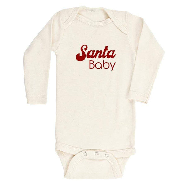 Santa Baby - Organic Bodysuit - Long Sleeve - HoneyBug 