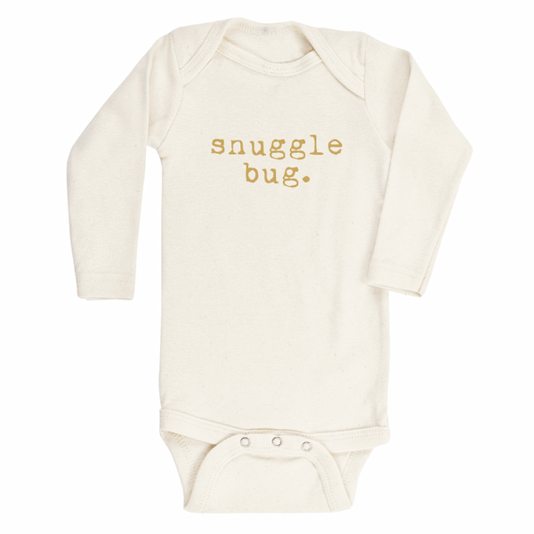 Snuggle Bug - Long Sleeve Bodysuit  Goldenrod - HoneyBug 