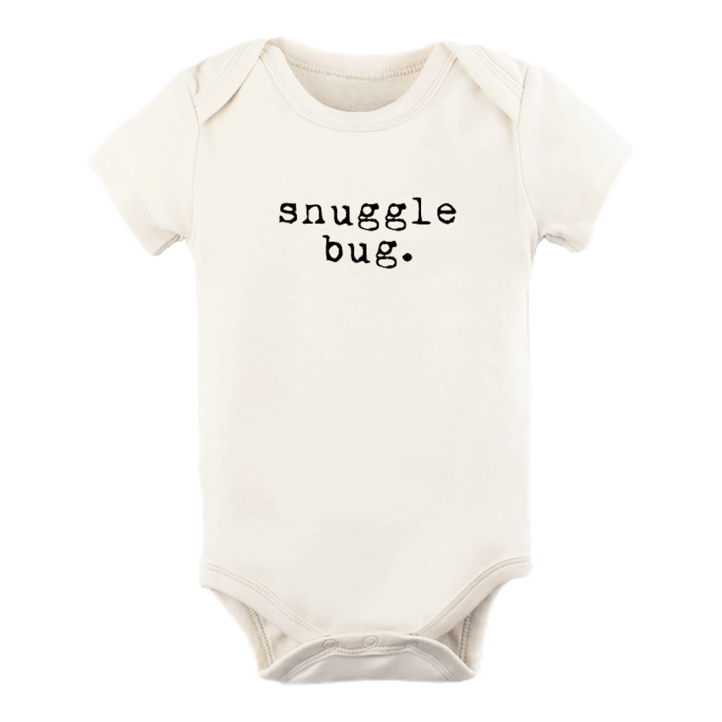 Snuggle Bug - Short Sleeve Bodysuit Black - HoneyBug 