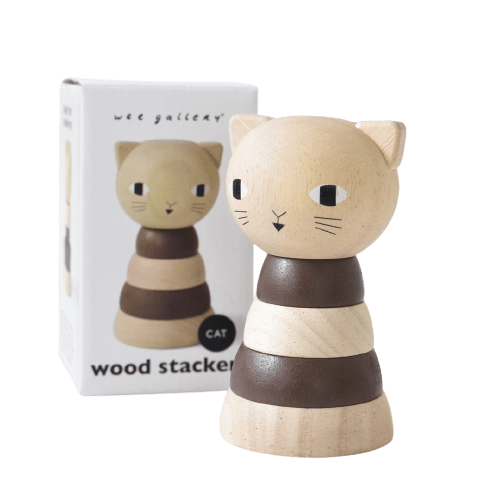 Wood Stacker - Cat - HoneyBug 